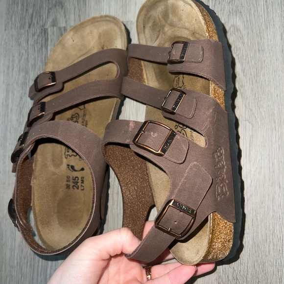 birkenstock birkis mocha color sandals - Picture 5 of 15